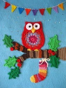 Attic24 Lucy crochet blogger and designer christmas owl