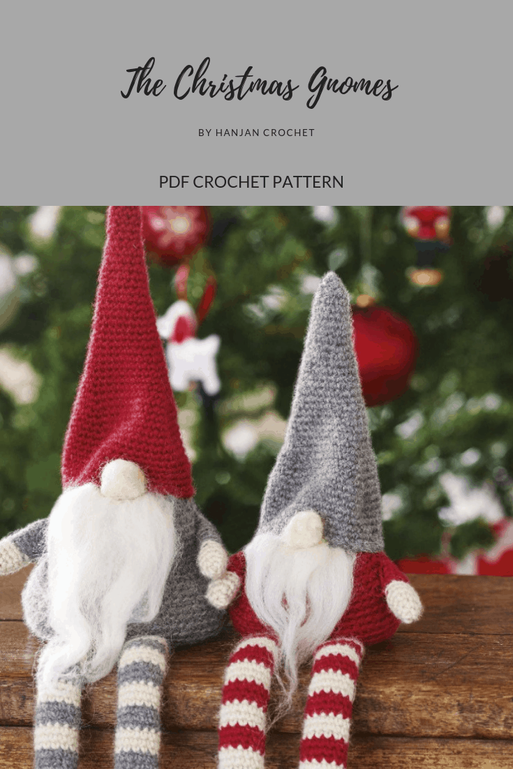 Christmas Gnomes, Jultomten, Crochet Pattern, Instant Download, Christmas, Crochet