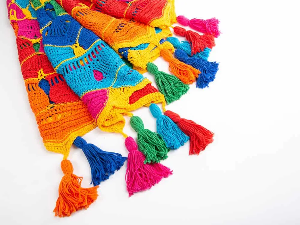 Kaleidoscope Mandala Throw CAL free crochet pattern with Deramores