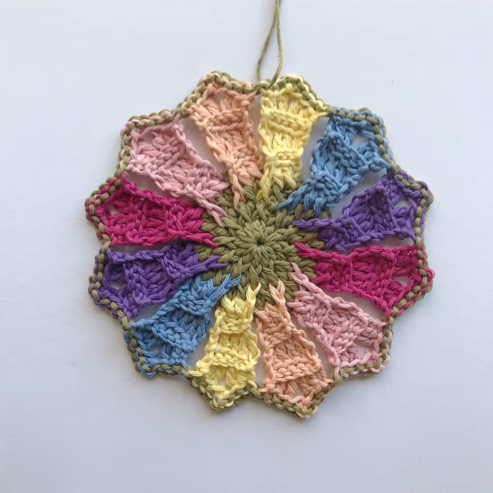 Kaleidoscope Mandala Throw CAL free crochet pattern by Hannah Cross