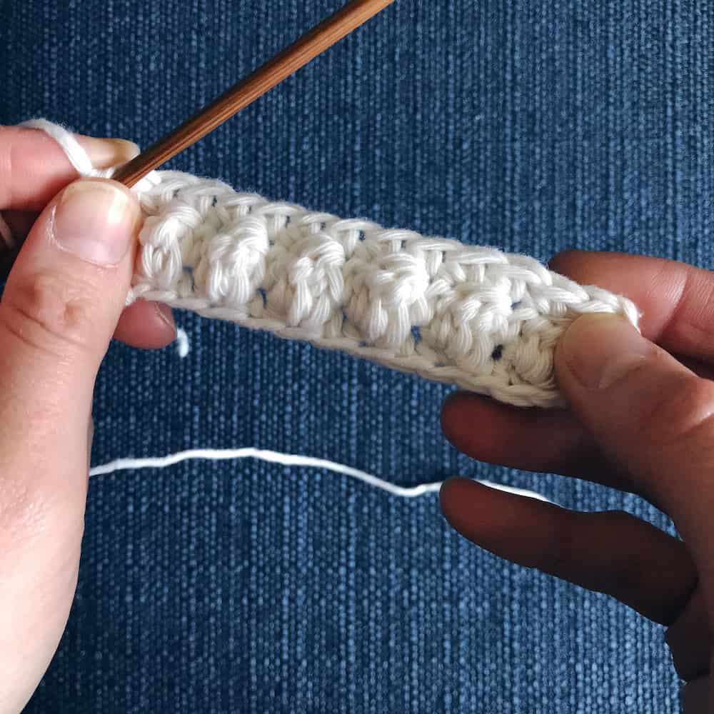 little lamb crochet appliqué. Easter applique for jumper by Hannah Cross, HanJan Crochet