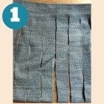 How to crochet a denim skirt.