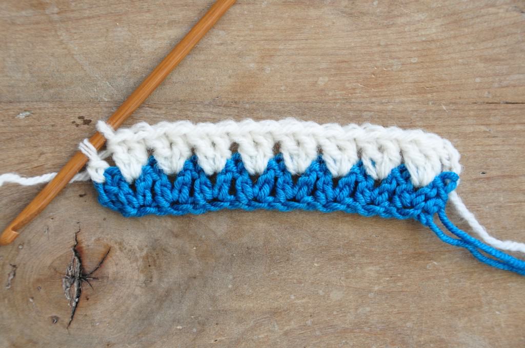 learn to crochet the V stitch crochet blanket with this free crochet pattern