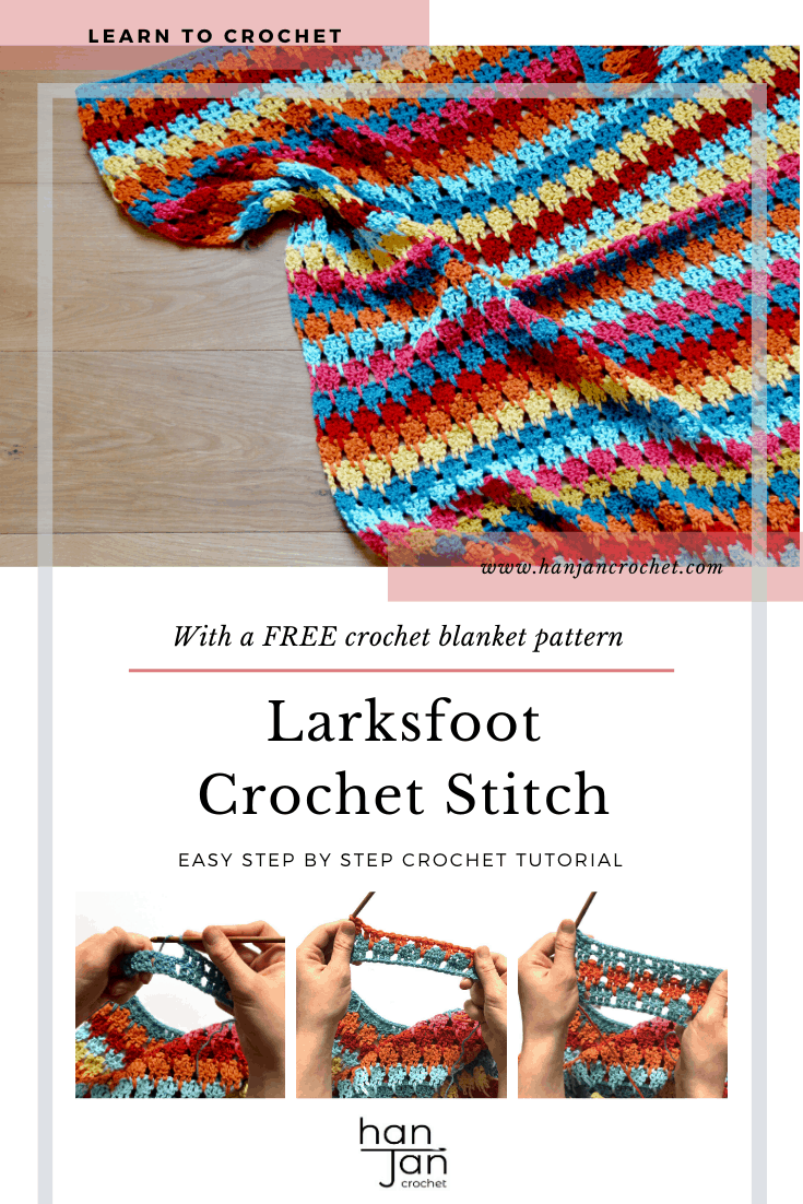 larksfoot crochet stitch blanket