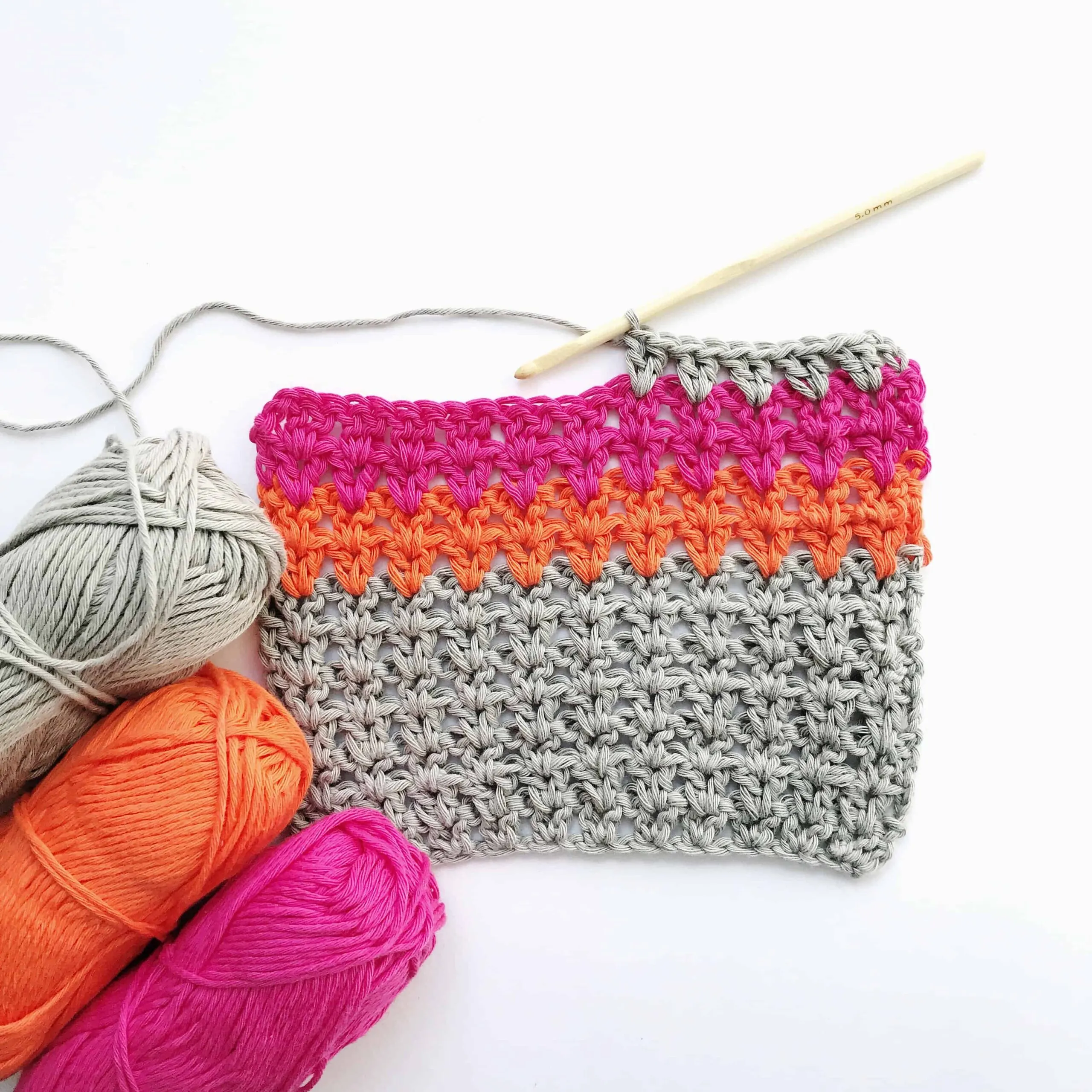 how to crochet the v stitch free video tutorial
