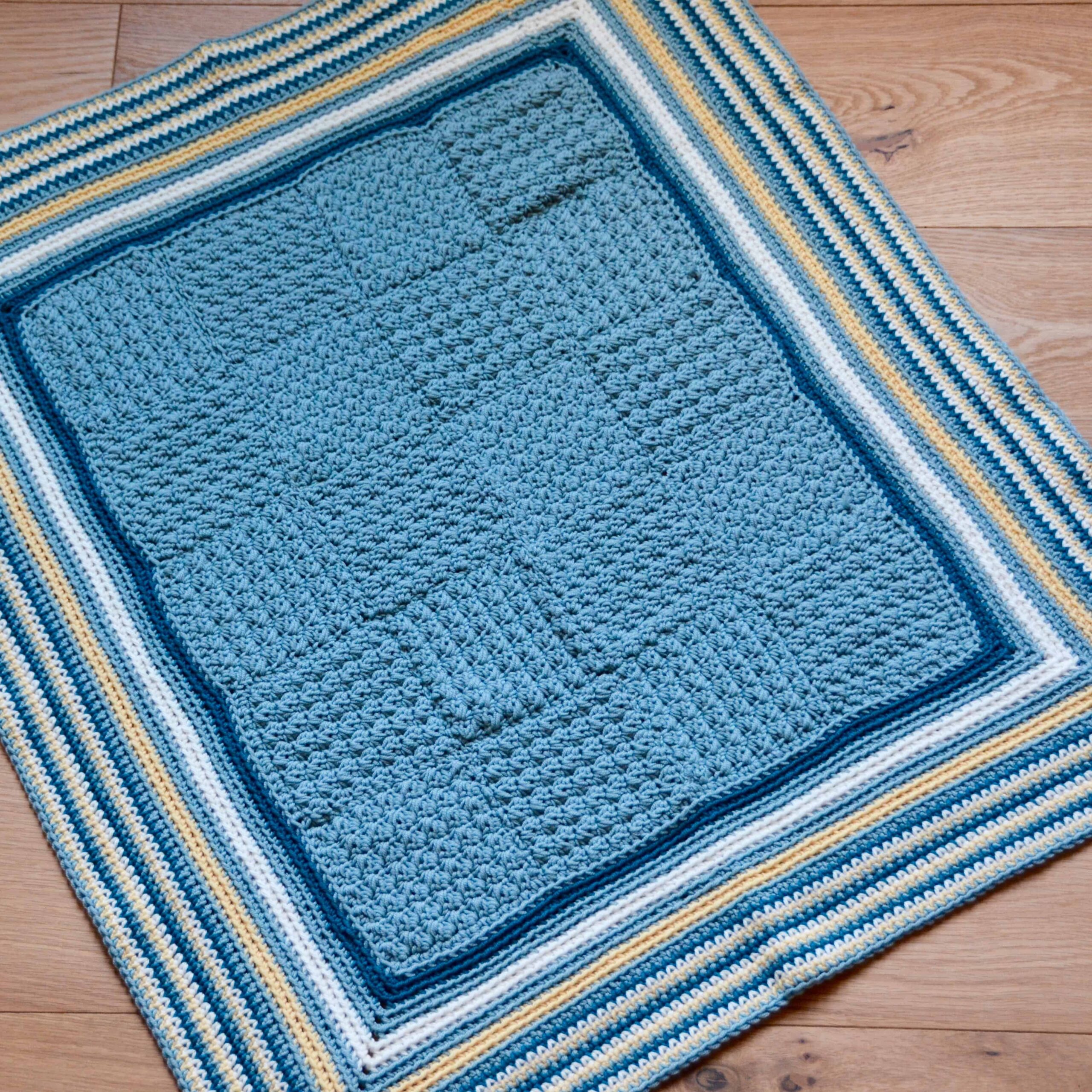the seaside blanket free crochet baby blanket pattern