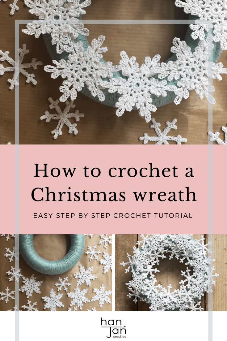 Snowflake Wreath how to crochet 3