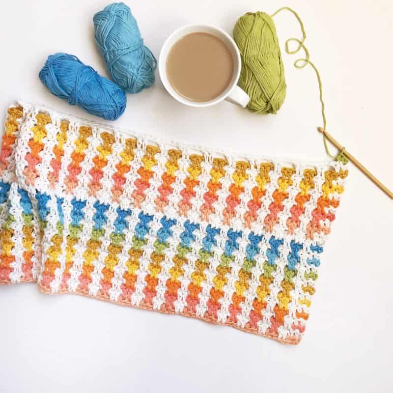 The Skittles Summer Crochet Poncho - Free Pattern | HanJan Crochet