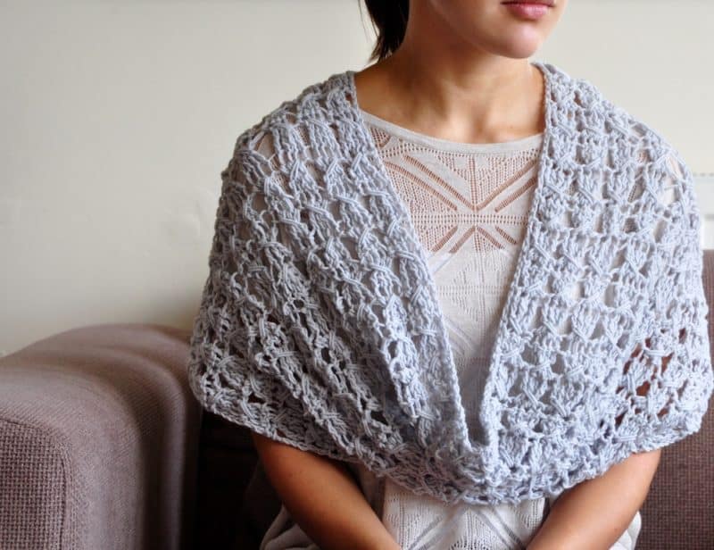 The Seaglass Bandana Scarf Crochet Pattern - HanJan Crochet