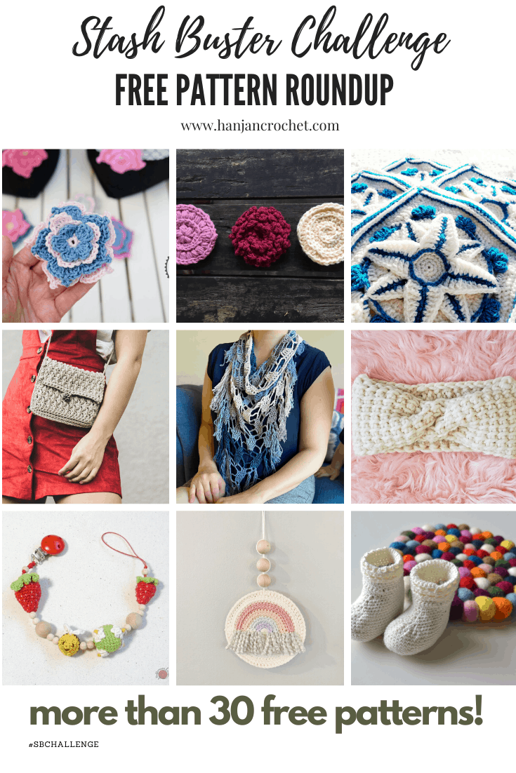 The Stash Buster Challenge week 4 - have you got a huge yarn stash that you need inspiration to use up? Here are more than 30 free crochet and knitting patterns to help you make a dent in your stash! 