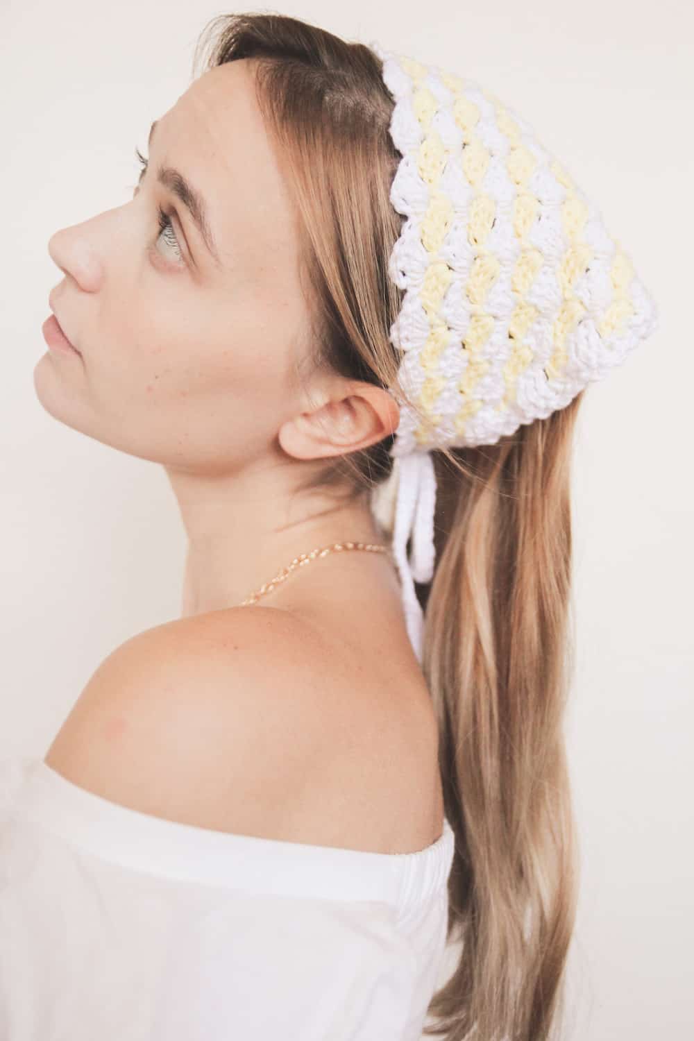 crochet vintage bandana headband, a free crochet pattern