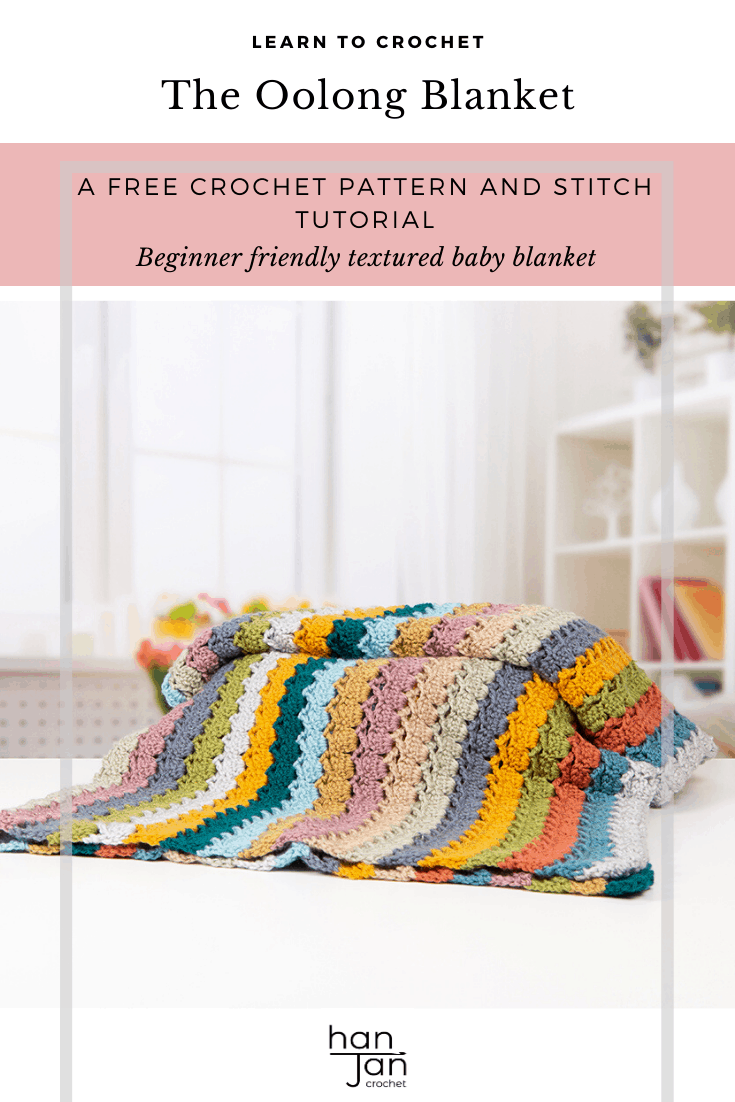 Learn to crochet the cabbage patch crochet stitch with this step by step tutorial and free crochet blanket pattern - The Oolong Blanket. Perfect for beginners and those wanting a mindful, calming project to use up their yarn stash. A free downloadable PDF crochet pattern.