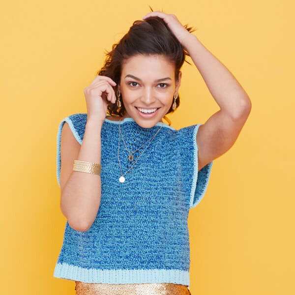 Learn garment making with 12 free crochet summer top patterns