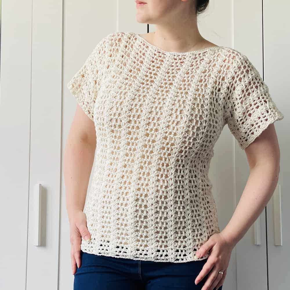 Summer Crop Top Crochet Pattern - Kickin Crochet