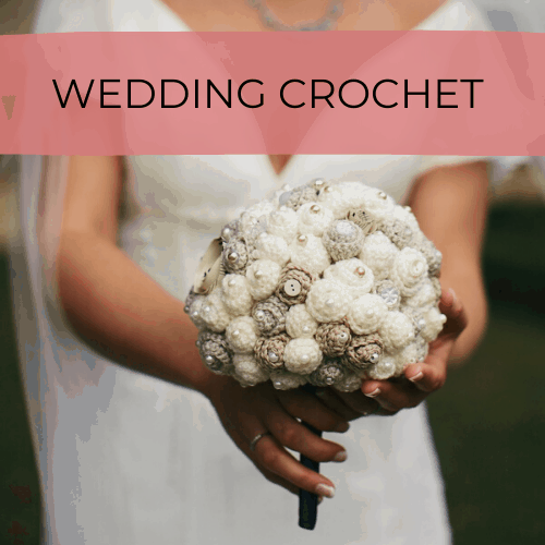 crochet wedding bouquet