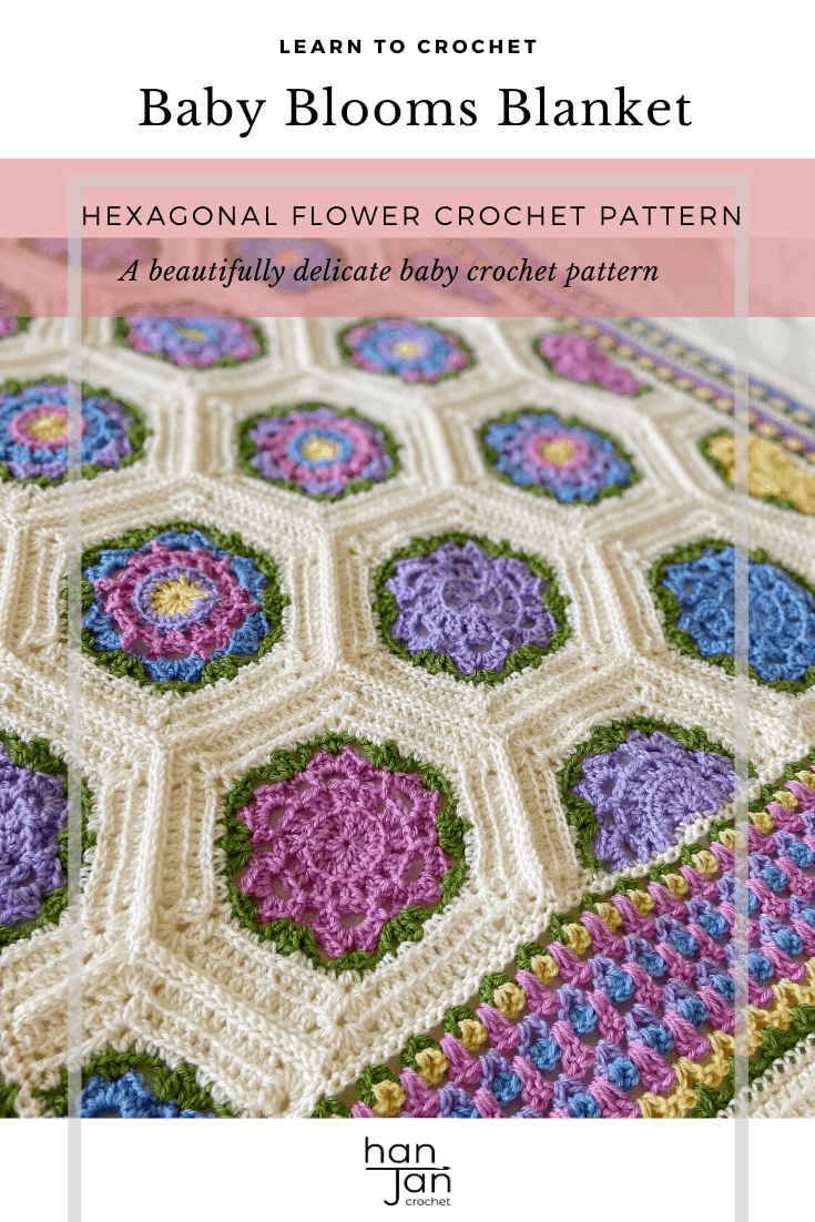 baby blooms hexagonal motif crochet pattern