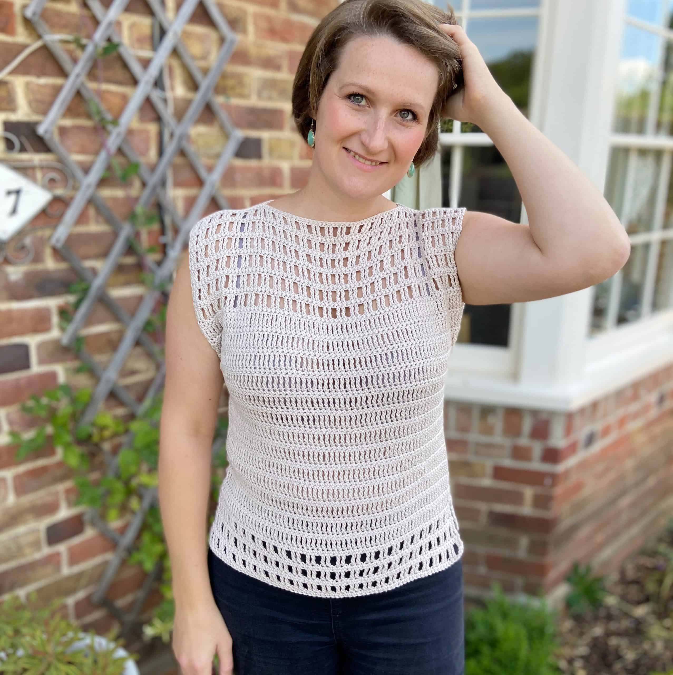 Quick and Easy Summer Crochet Top Pattern – Eyelet Lace Tee