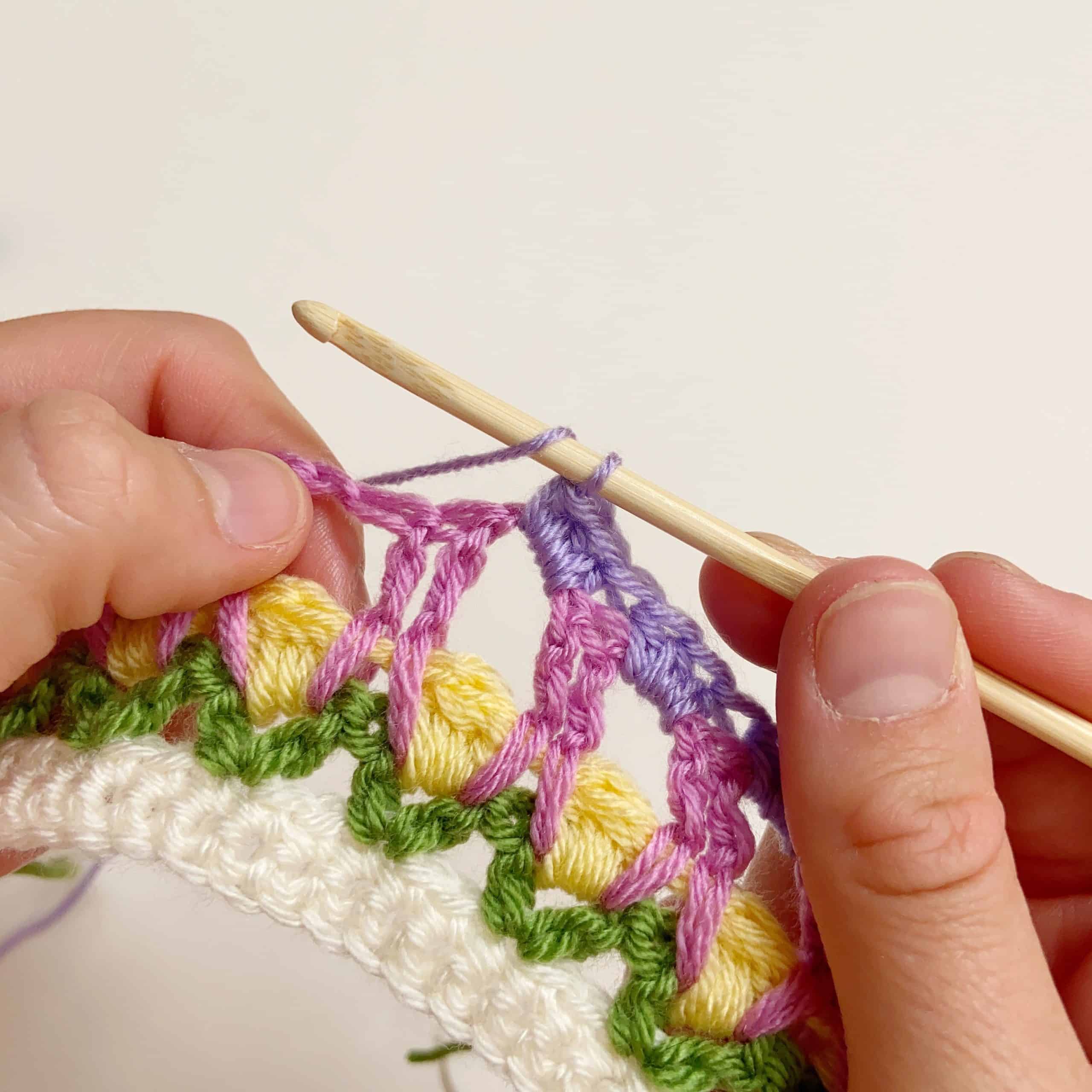 half double crochet stitches