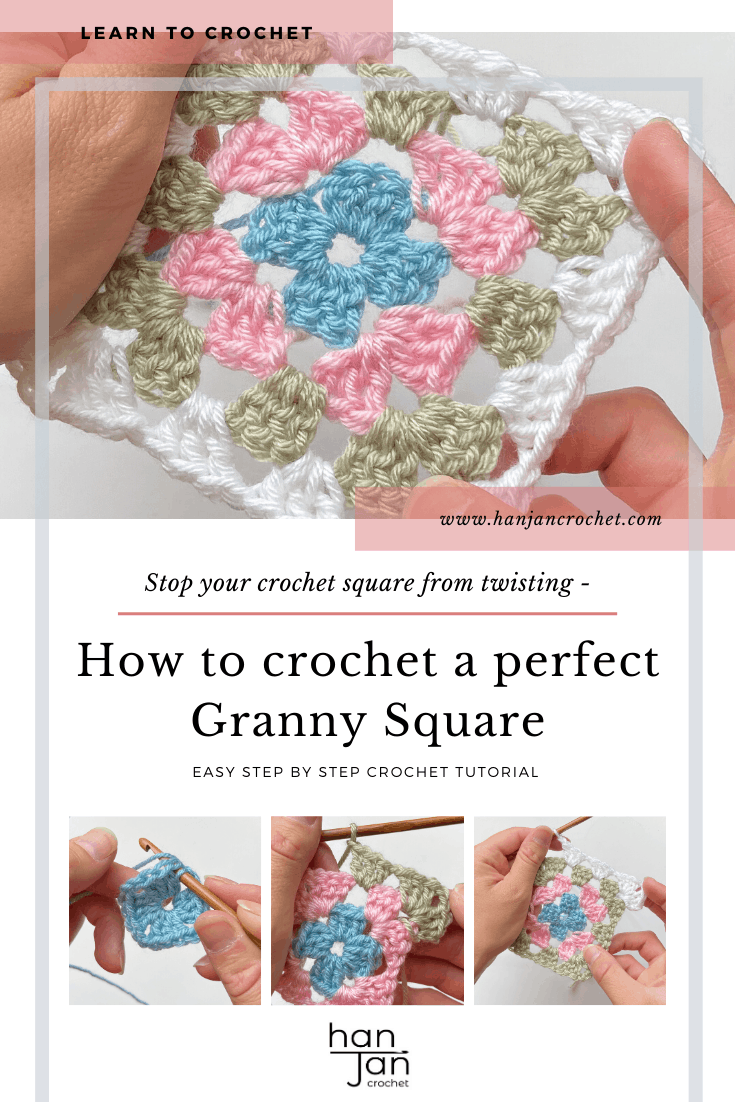 learn how to crochet a granny square