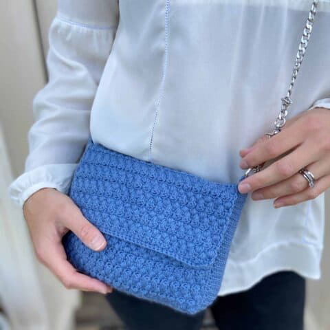 Hayden Bag - Free Mosaic Crochet Tote Bag Pattern | HanJan Crochet