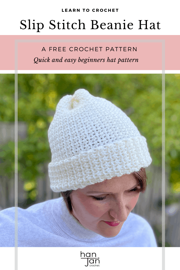 cream crochet beanie pattern 