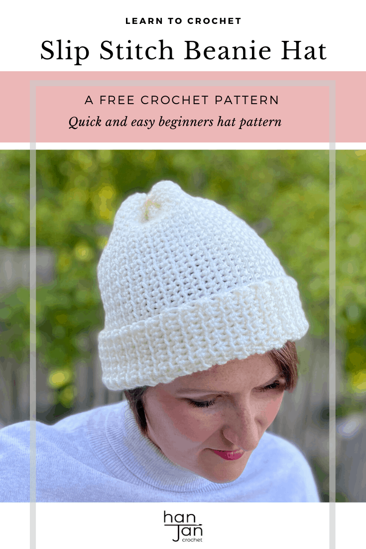 cream crochet beanie pattern