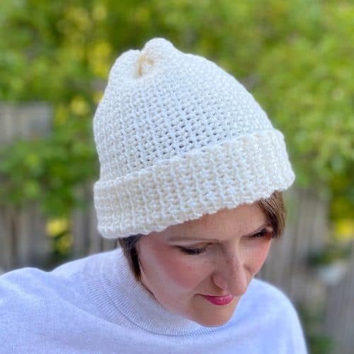 Crochet Cable Hat - Free Winter Beanie Crochet Pattern | HanJan Crochet