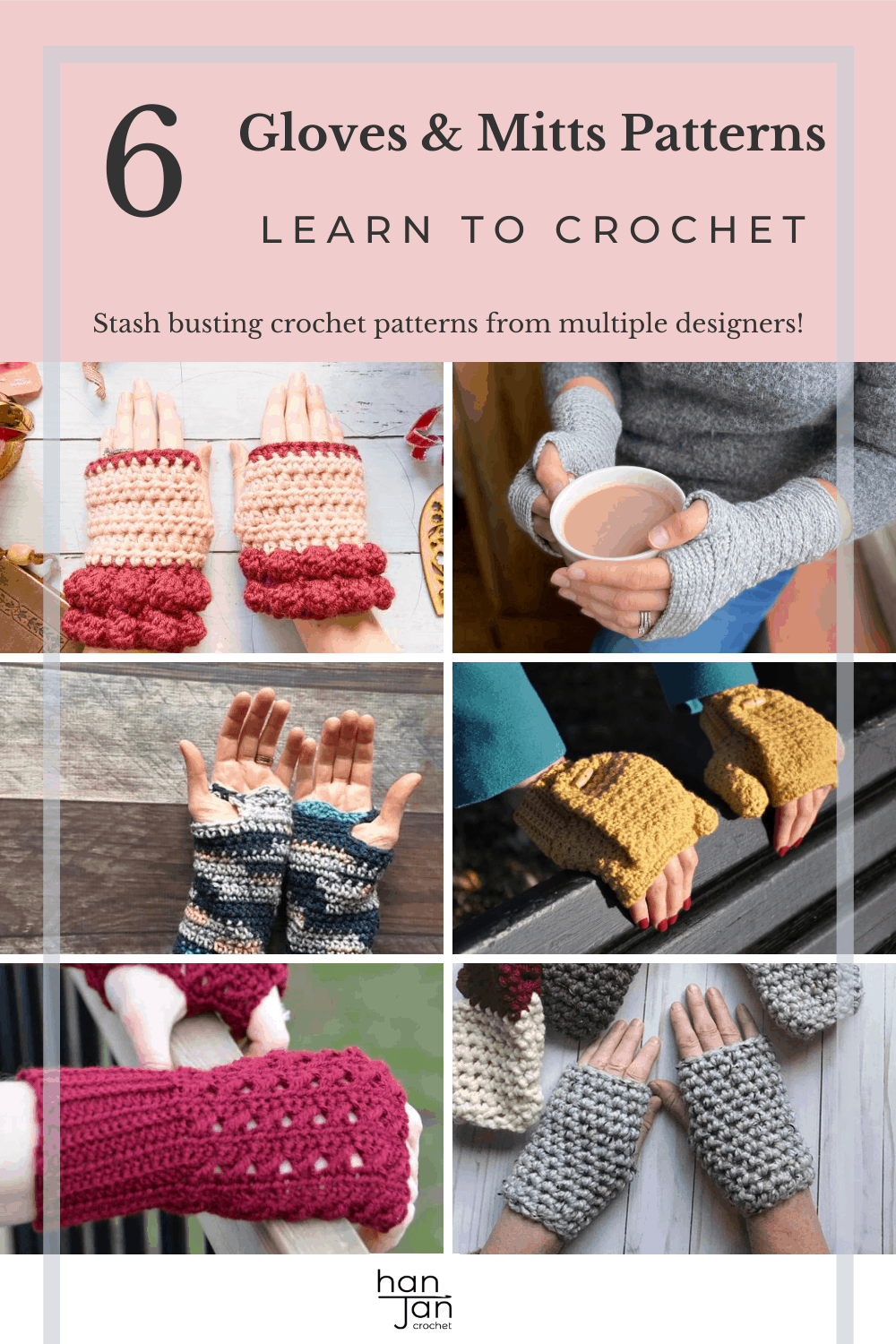 collection of modern crochet fingerless gloves and mitts patterns