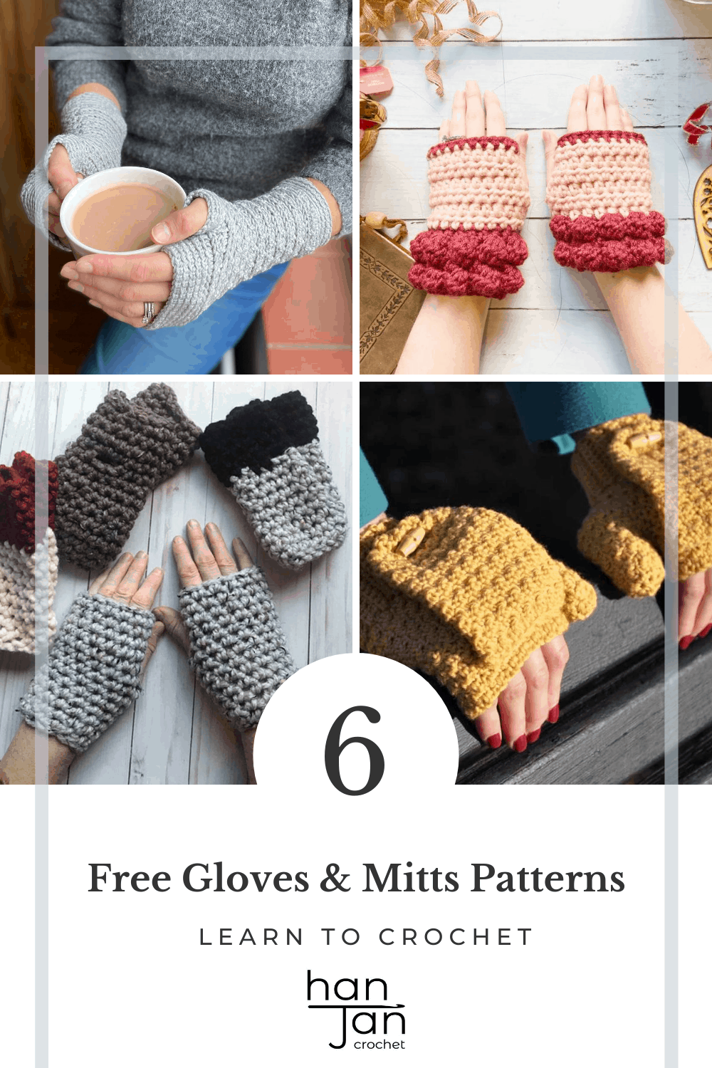 collection of modern crochet fingerless gloves and mitts patterns