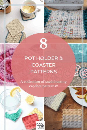 8 Easy Crochet Coaster and Pot Holder Patterns | HanJan Crochet