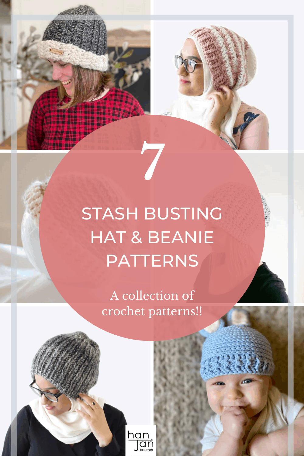 7 Easy Crochet Hat Patterns for All The Family