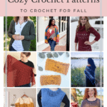 19 cozy crochet patterns for Fall including jumpers, cardigans and shawls