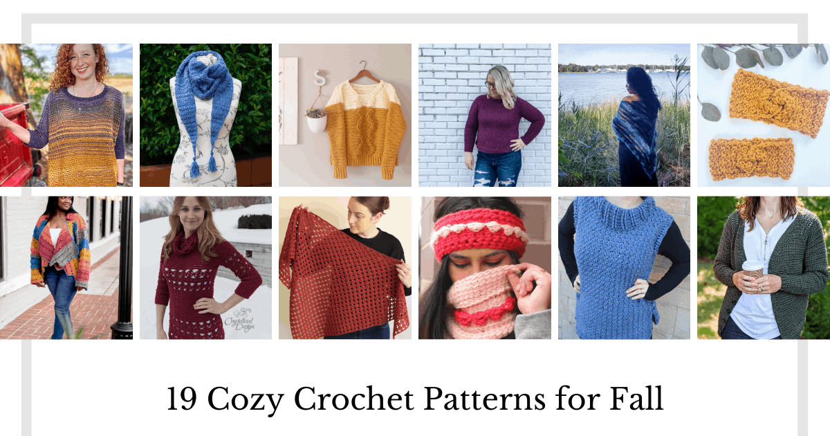 19 Stunning Cozy Crochet Patterns - Fall Wearables Blog Hop | HanJan