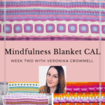 Colourful crochet blanket design