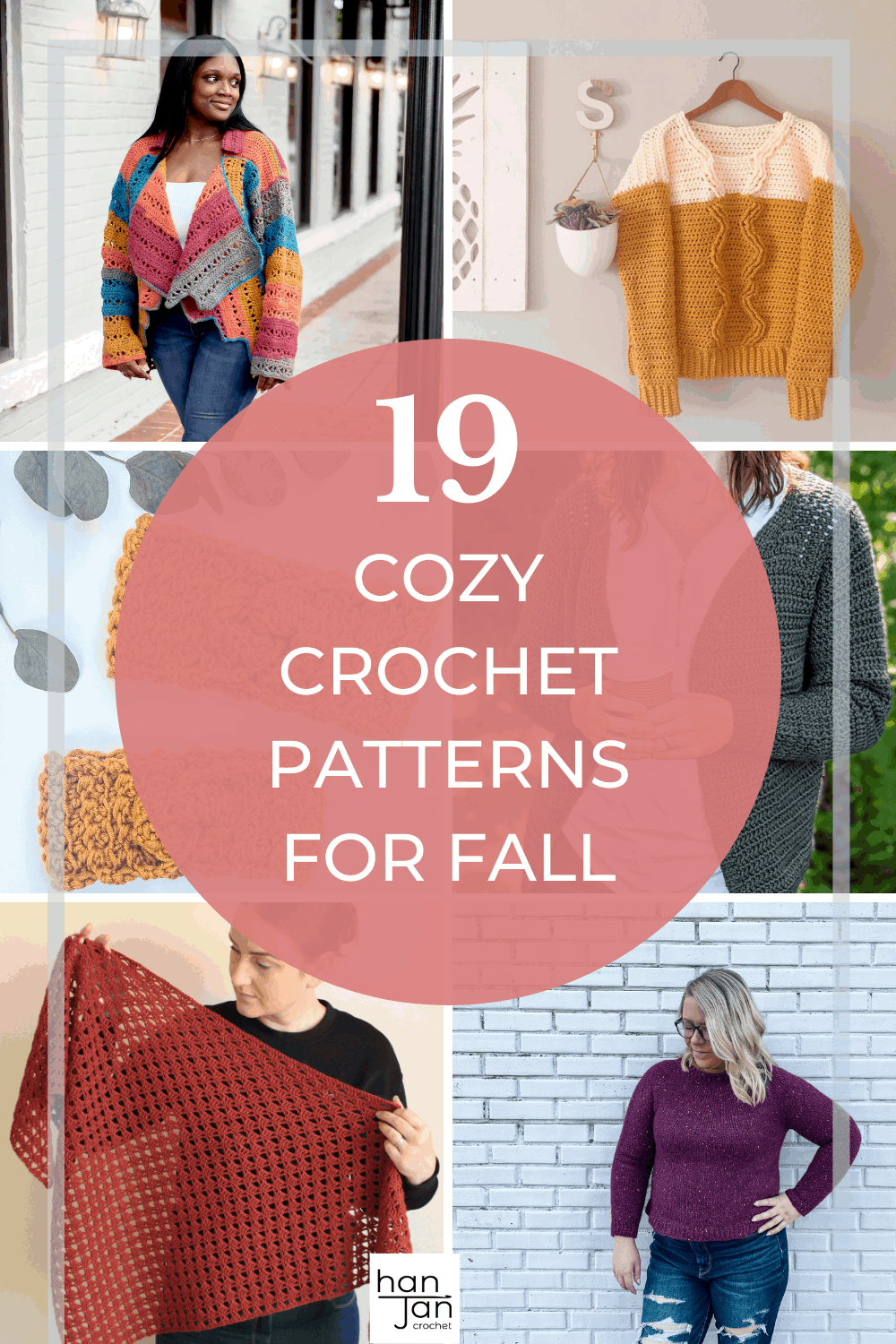 cozy crochet patterns including jumpers, cardigans and shawls