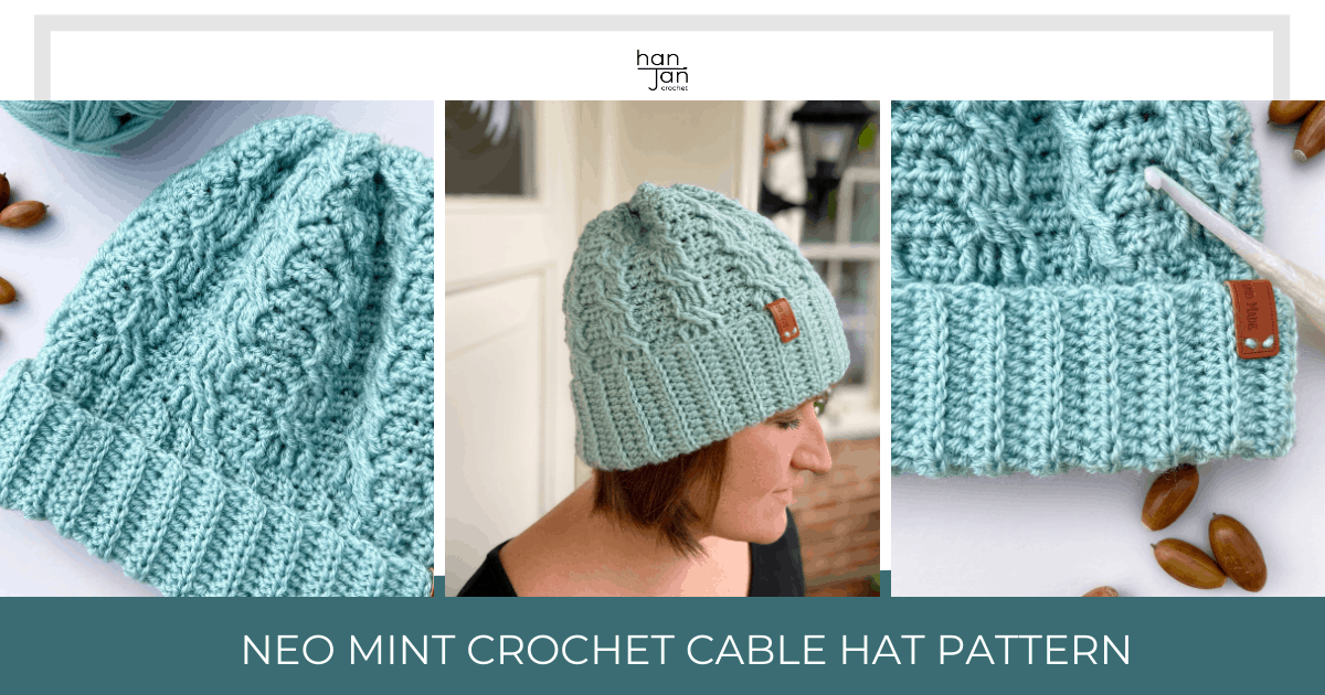 H&M Crochet Cap natural white cable stitch casual look Accessories Caps Crochet Caps 