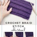 how to crochet a braid in chunky yarn