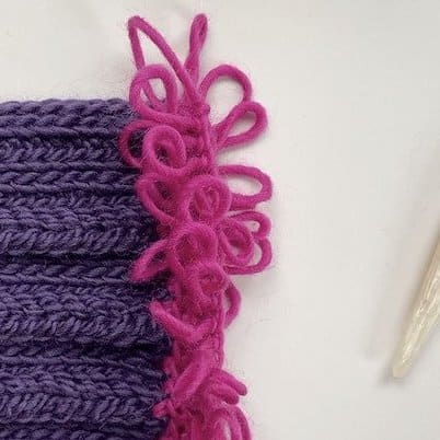 How to Crochet a Loop Stitch Fringe Step 12 1