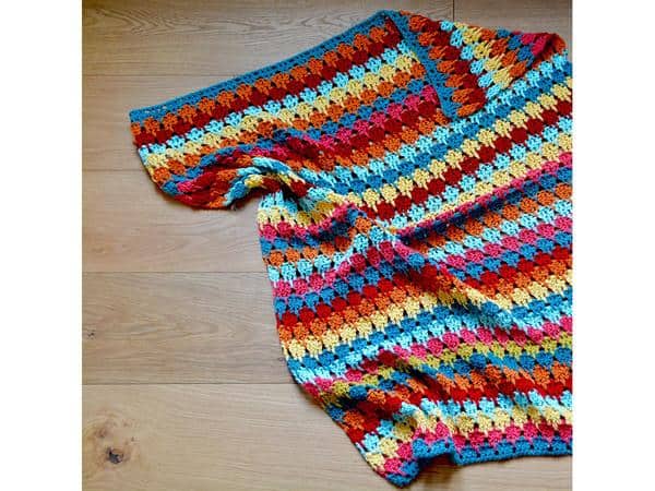 larksfoot stitch crochet blanket