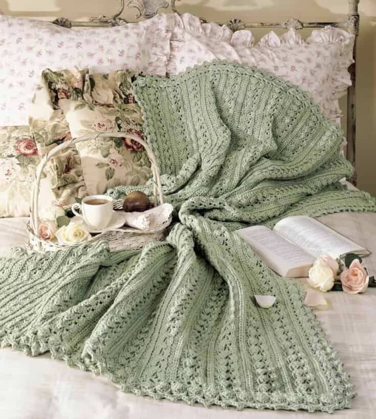 Caron Frenetic Stripes Mosaic Blanket Crochet Kit