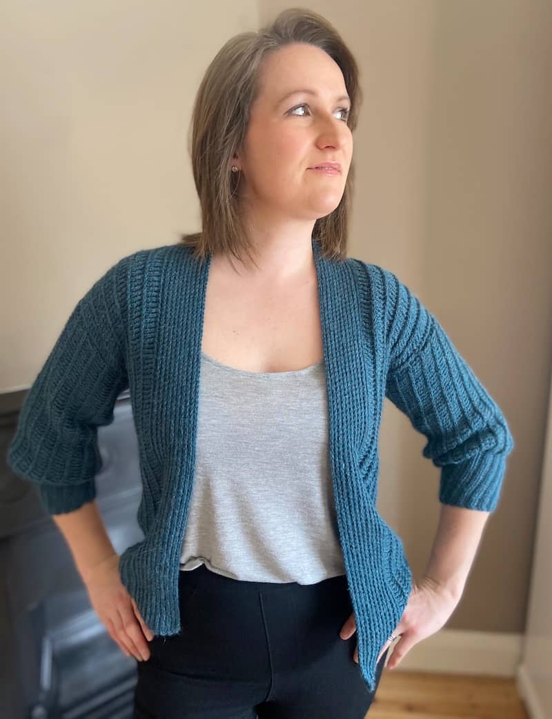 crochet knit cardigan