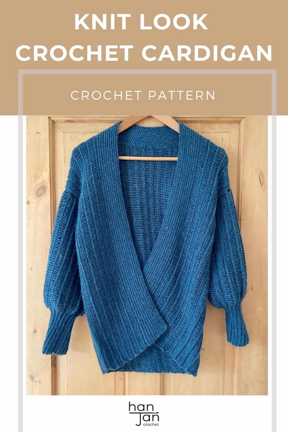 crochet knit cardigan