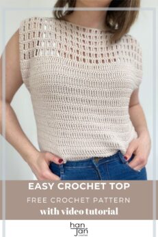 Quick and Easy Summer Crochet Top Pattern | HanJan Crochet