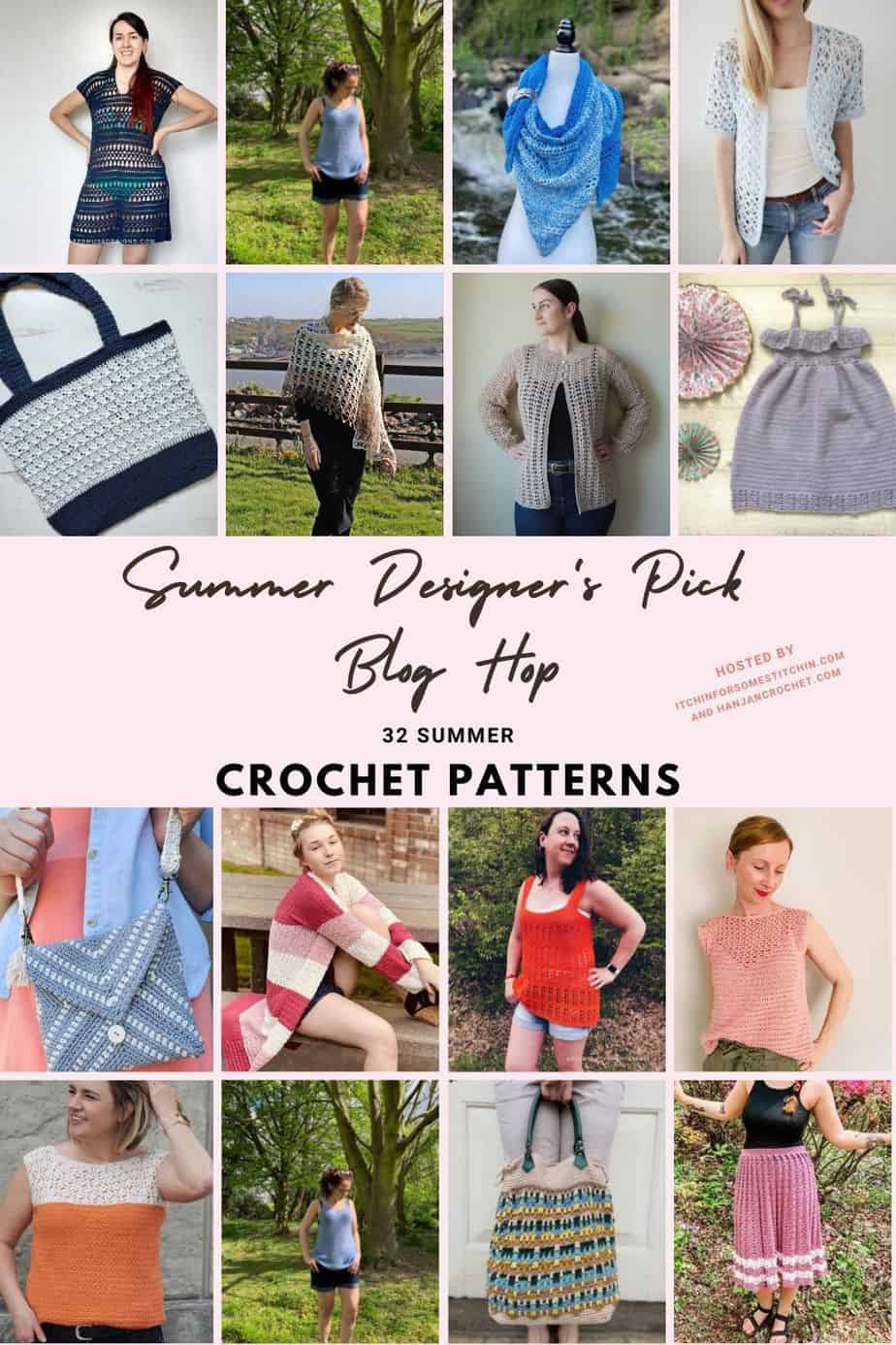32 summer crochet patterns designer's pick blog hop