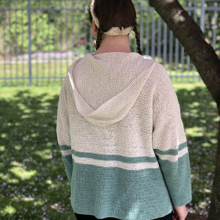 lightweight summer hoodie crochet pattern