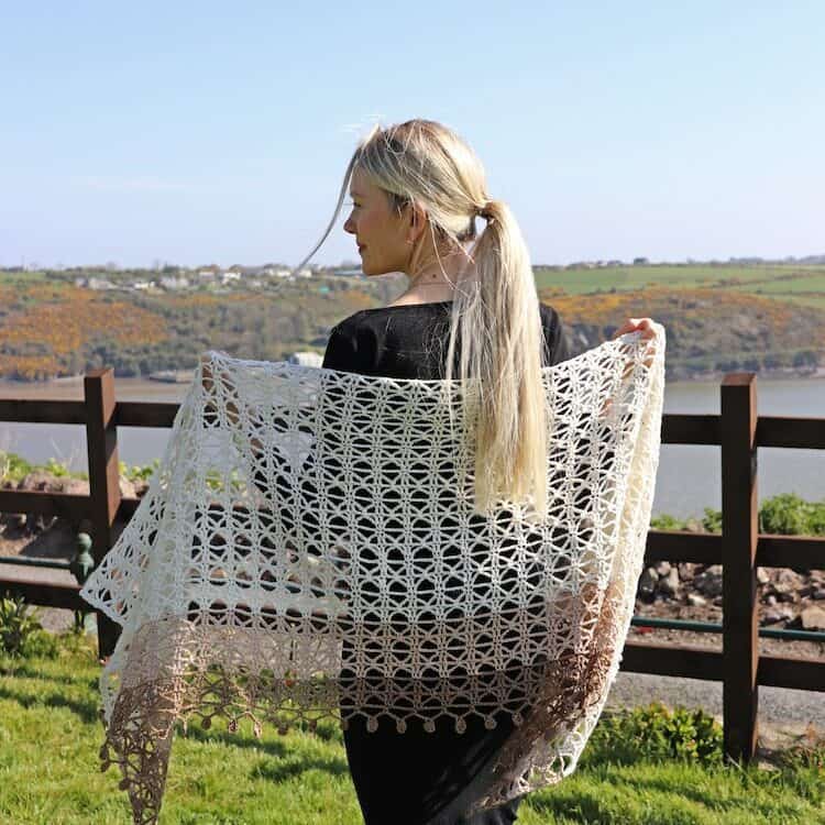 lace crochet shawl pattern