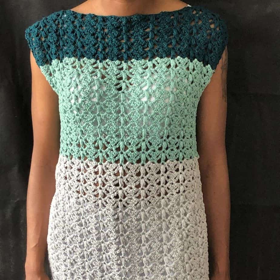 crochet tunic top 