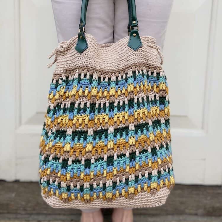 mosaic crochet bag pattern 