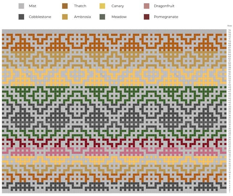 Mosaic crochet chart.