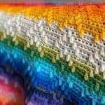 overlay mosaic crochet blanket